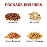 Nuts Gift Basket - Basket of Cravings Gourmet Nuts Collection Premium Mixed Nut
