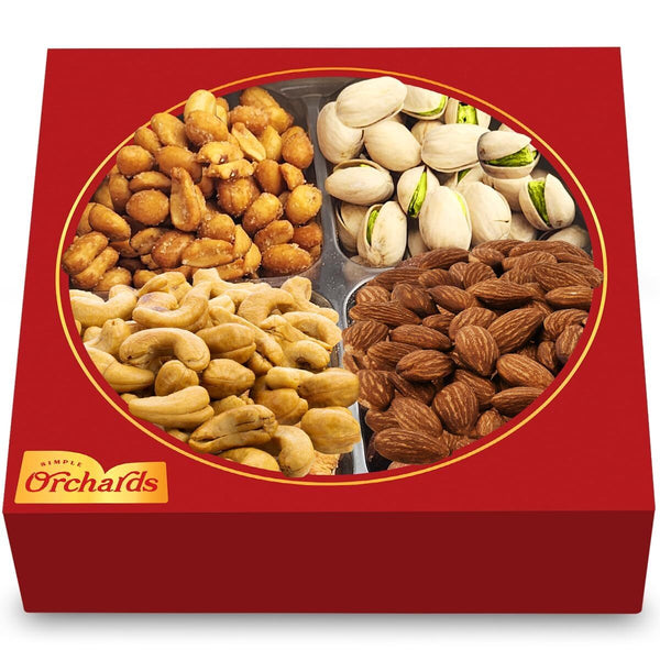Nuts Gift Basket - Basket of Cravings Gourmet Nuts Collection Premium Mixed Nut