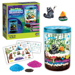 Grow 'N Glow Terrarium Kit for Kids - Educational Science Kits Ages 6-8+, Kids Gifts for Boys and Girls, Craft and STEM Projects