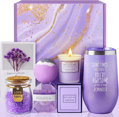 Mothers Day Gift Birthday Gift Christmas, Valentine'S Day Gift, - Lavender Spa Gift Basket Set
