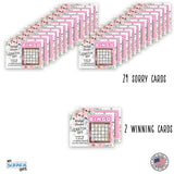 BINGO Bridal Shower Pink Floral Scratch-Off Card Game, 26 Pack