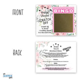 BINGO Bridal Shower Pink Floral Scratch-Off Card Game, 26 Pack
